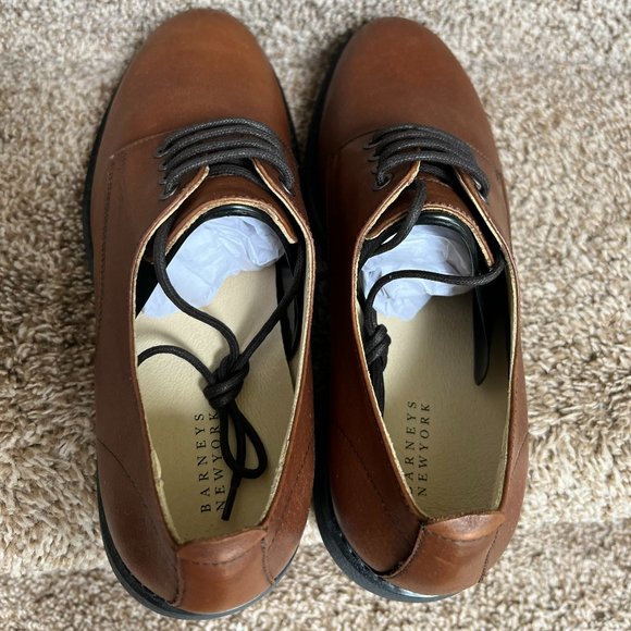 Barneys New York Men\'s Tan Leather Shoes main image 6